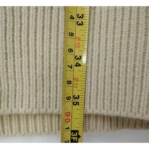 Grace Karin Women's Beige Cable Knit Cardigan Sweater with Pockets, Size M - Picture 6 of 8